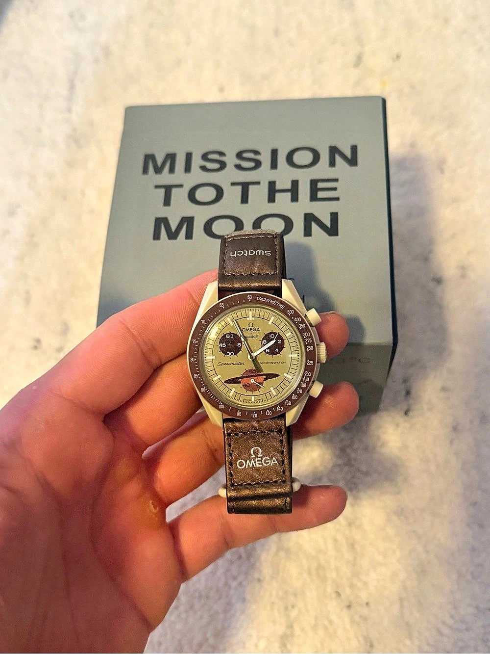 Omega x Swatch Mission to Saturn MoonSwatch Speedmaster